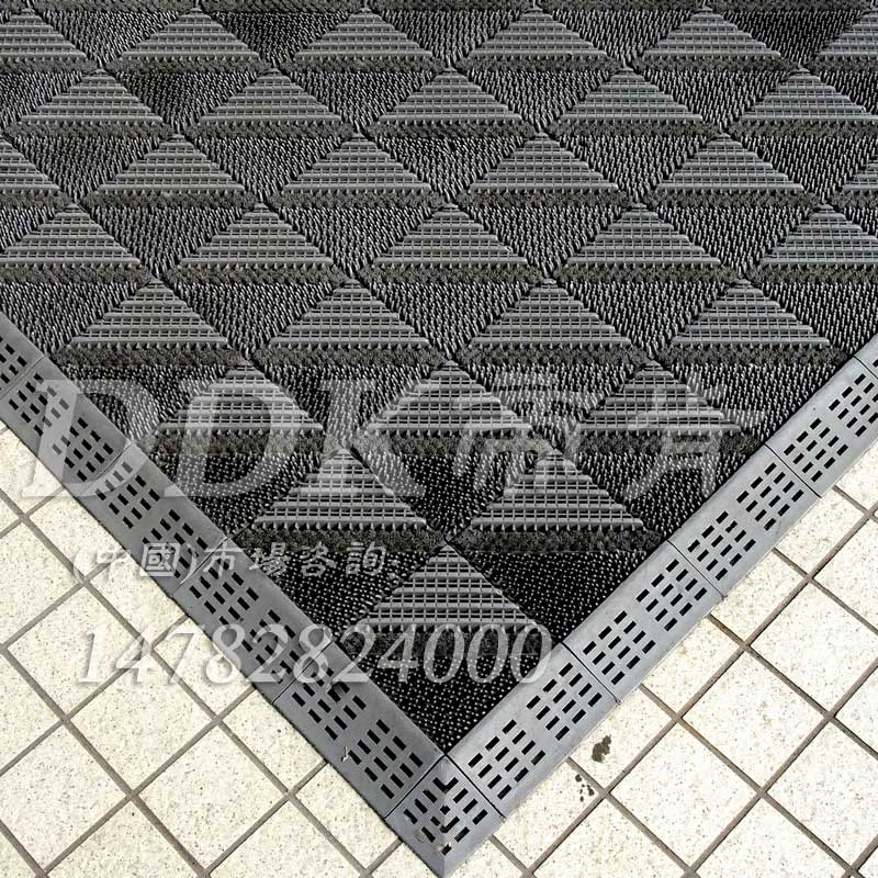 拼块门垫2.5cm厚 防滑除尘滤水三合一除尘地垫型号DDK-900_9000