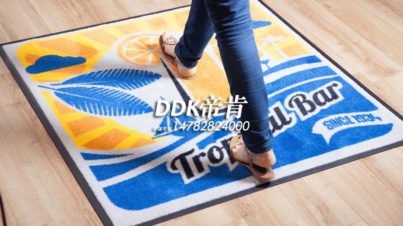 DDK提供印染技术重型定制徽标垫广告logo地垫