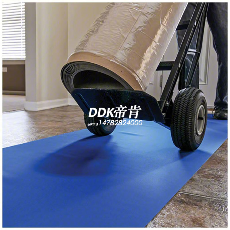 【工程级通道防护方案】手推车碾压不花地砖+静音防噪双效：施工/展会/物流临时地面保护垫选型指南，省90%地面修复成本的PVC地垫实战揭秘！